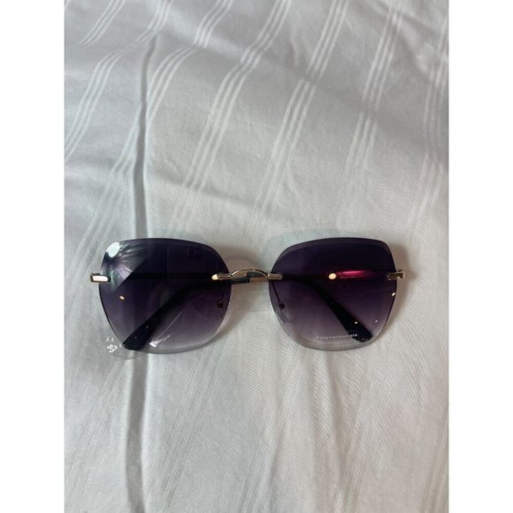 Around Me Round Frame‎ Rimless Sunglasses Grey - Picture 5 of 9
